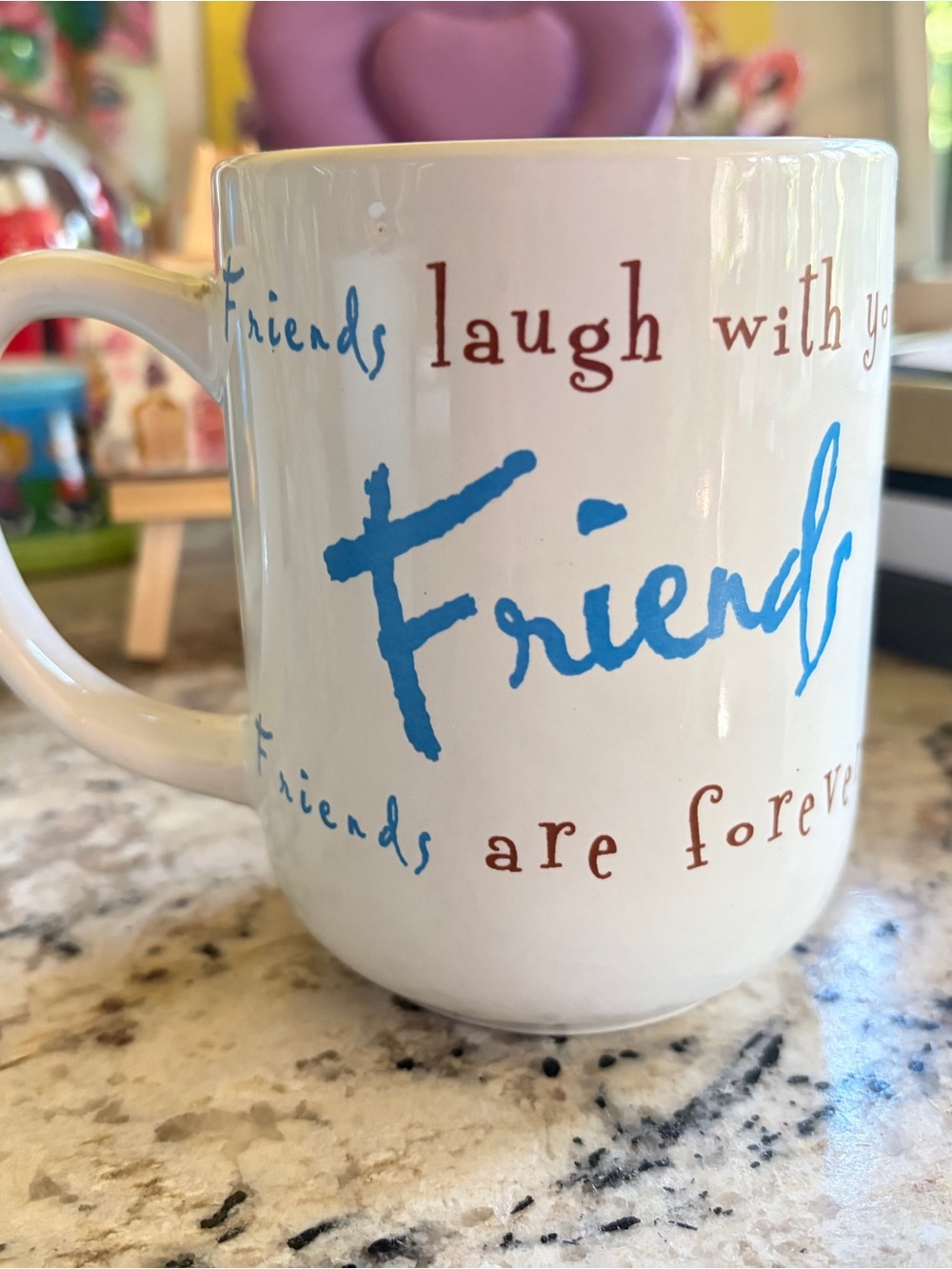 Royal Norfolk Ceramic Coffee Mug “Friendship” Inspiratonial Quote.